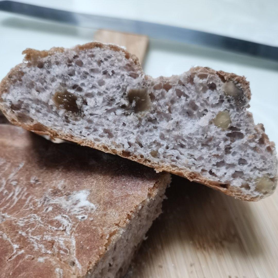 全麦蔓越莓核桃软欧包