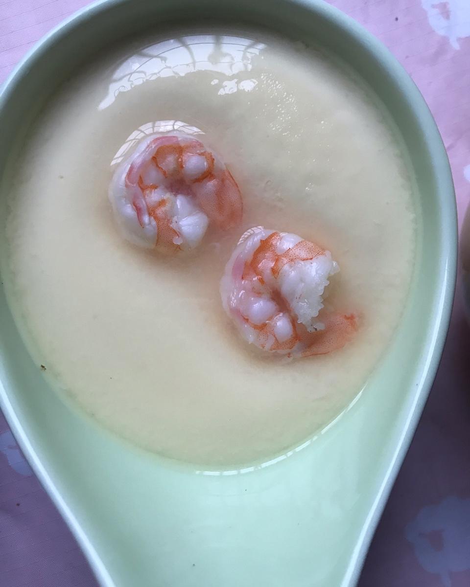 滑嫩的虾仁蛋羹