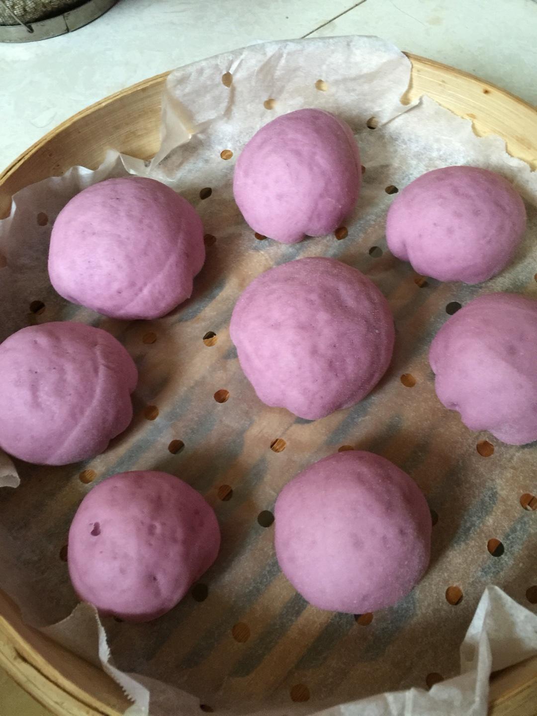 一次发酵版紫薯包的做法 步骤4