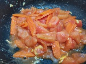 番茄炒蛋🍅＋胡萝卜的做法 步骤4