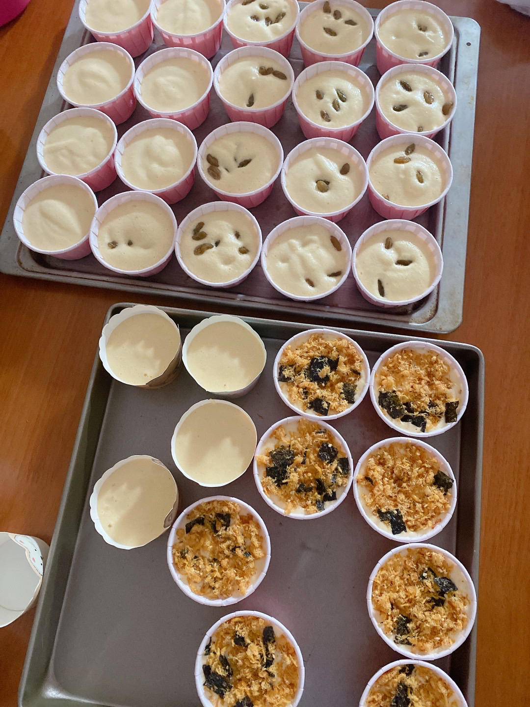 纸杯蛋糕 8寸戚风蛋糕的量