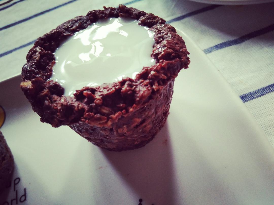 巧克力燕麦酸奶杯~免烤