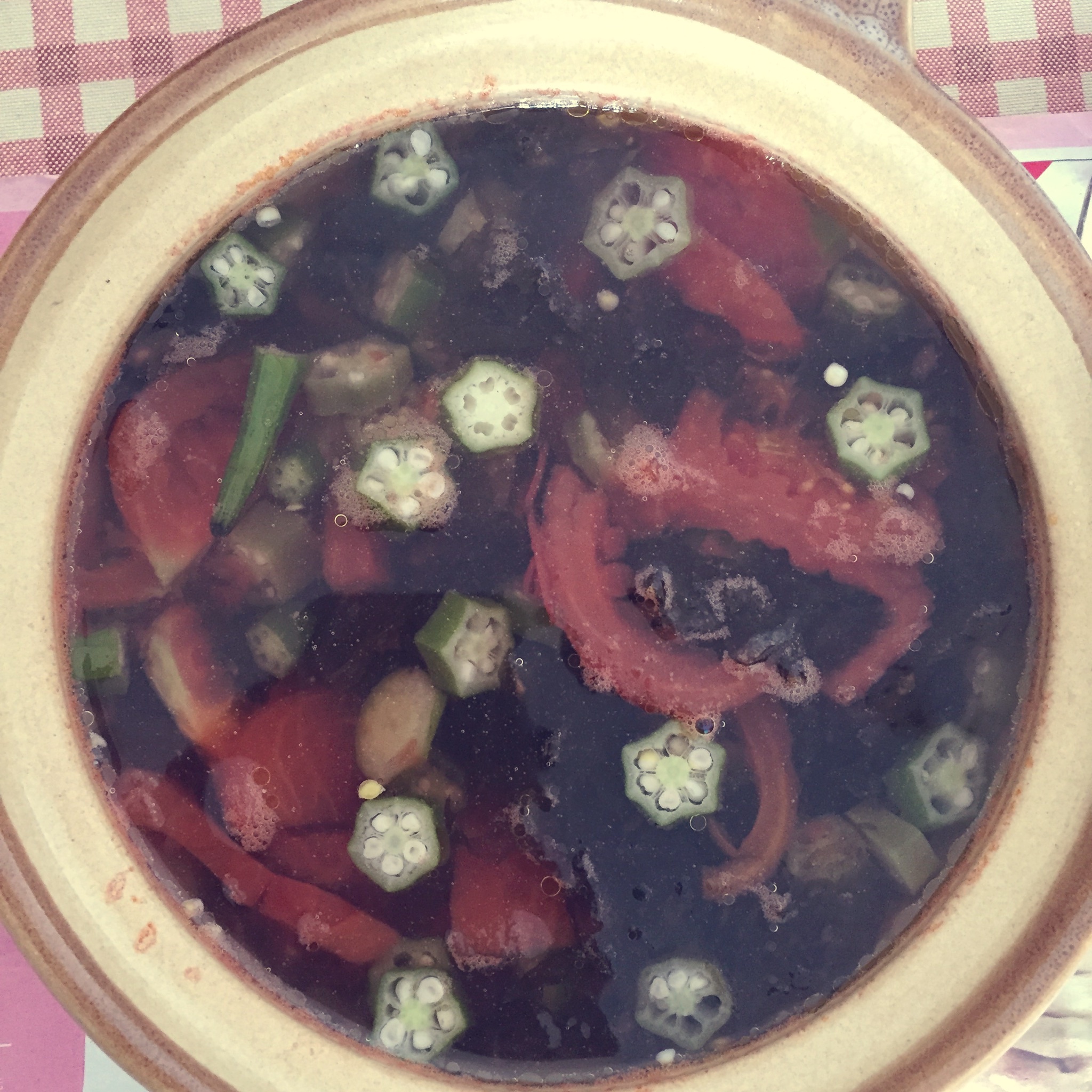 秋葵紫菜番茄汤的做法
