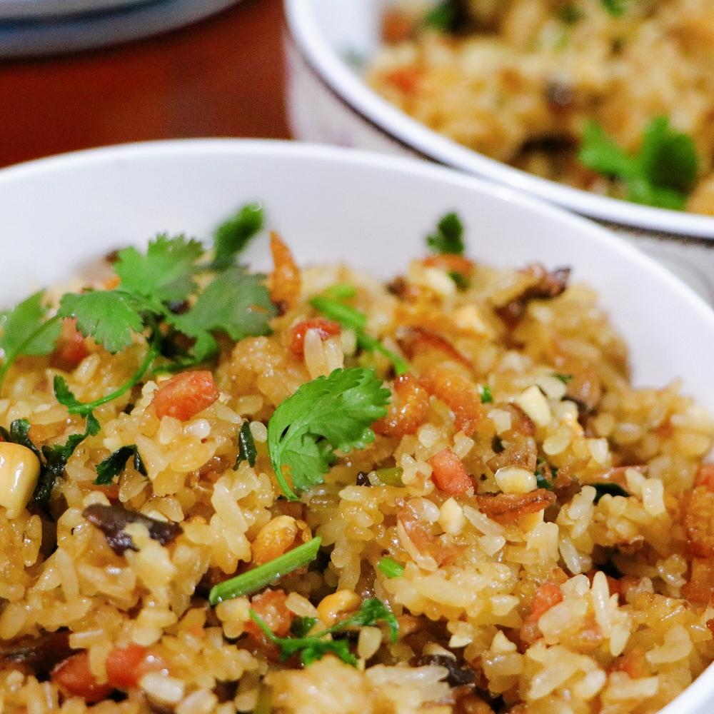 广式生炒腊味糯米饭