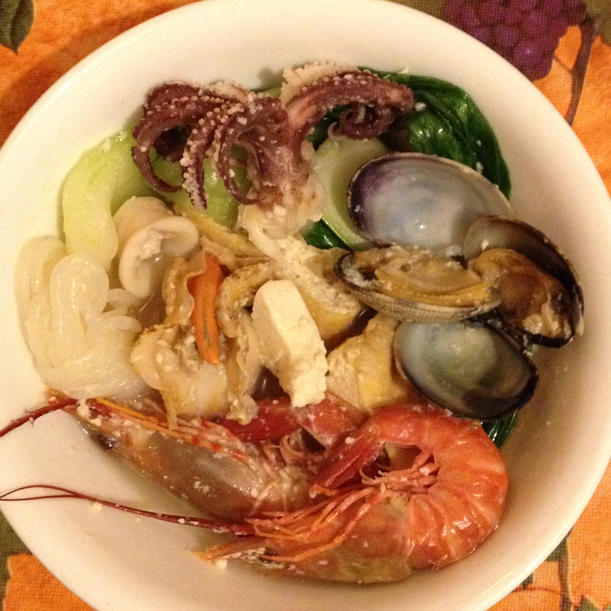 豆浆海鲜锅