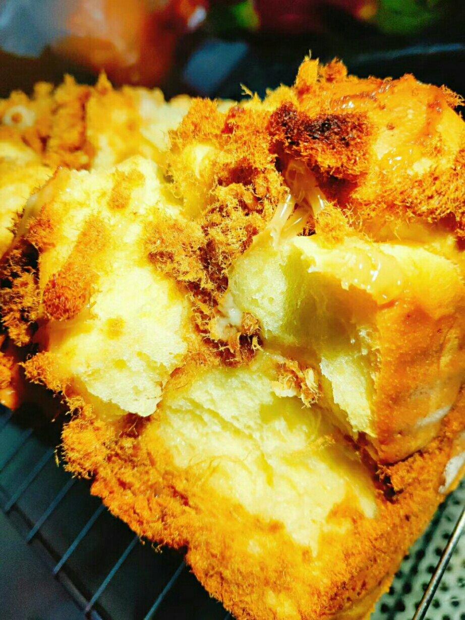 肉松手撕面包—超软会爆浆的面包哟