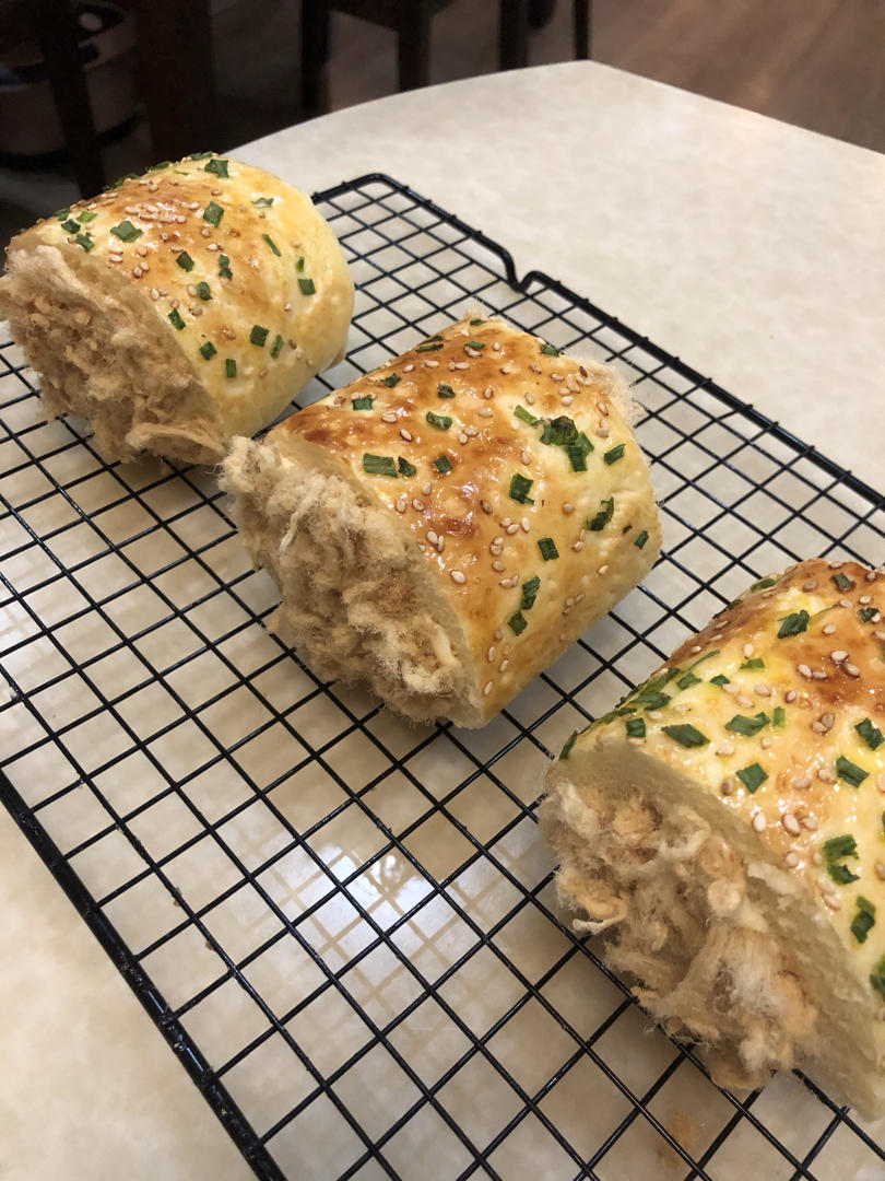 海苔香葱肉松面包卷（28cm方盘）