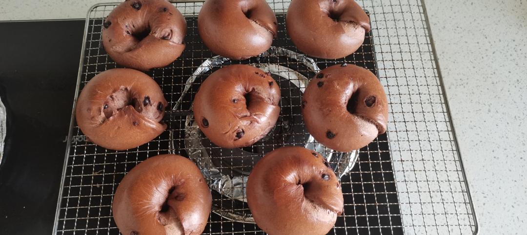 巧克力栗子贝果