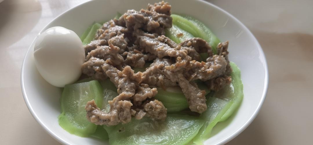 丝瓜蒸牛肉
