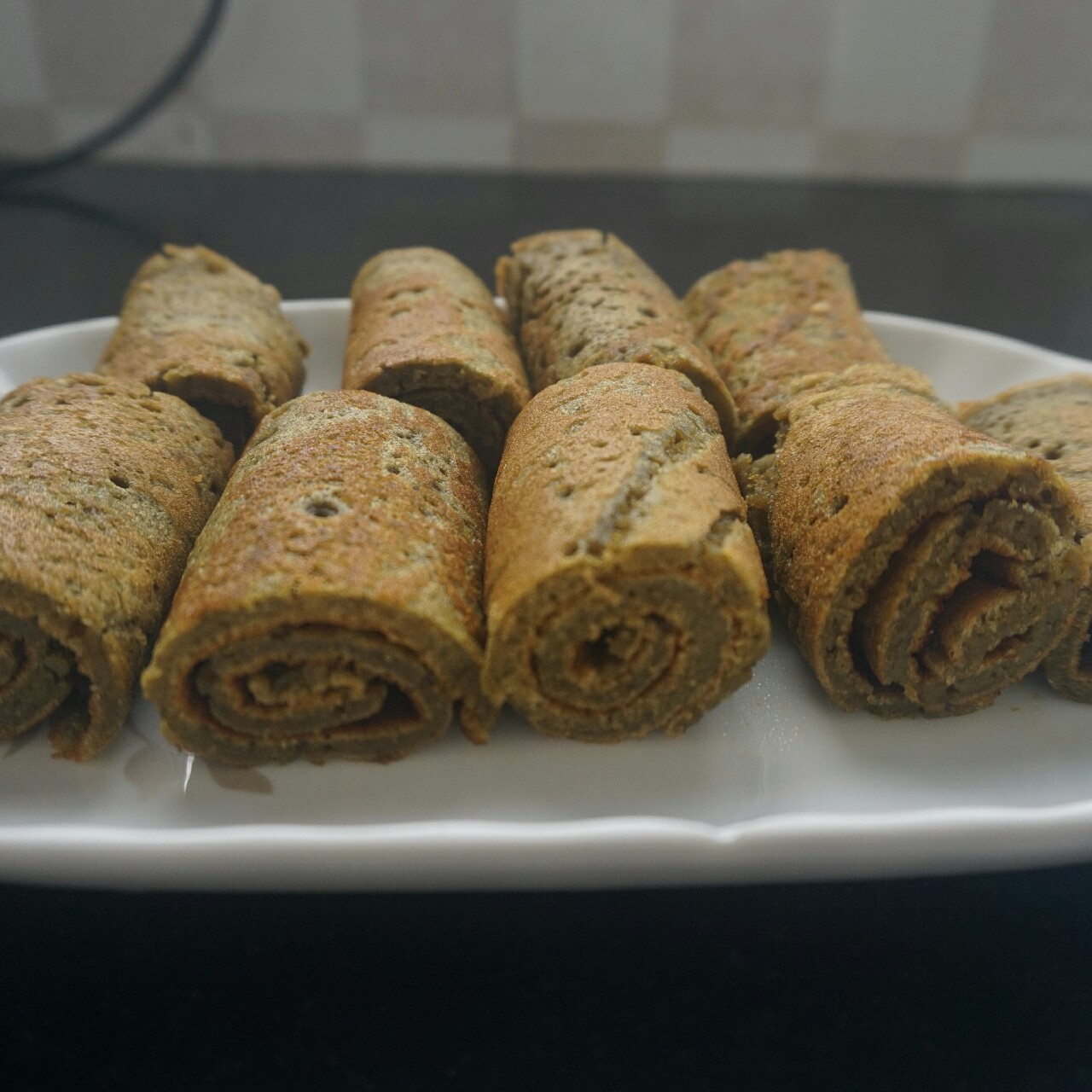 平底锅版~迷你抹茶年轮蛋糕