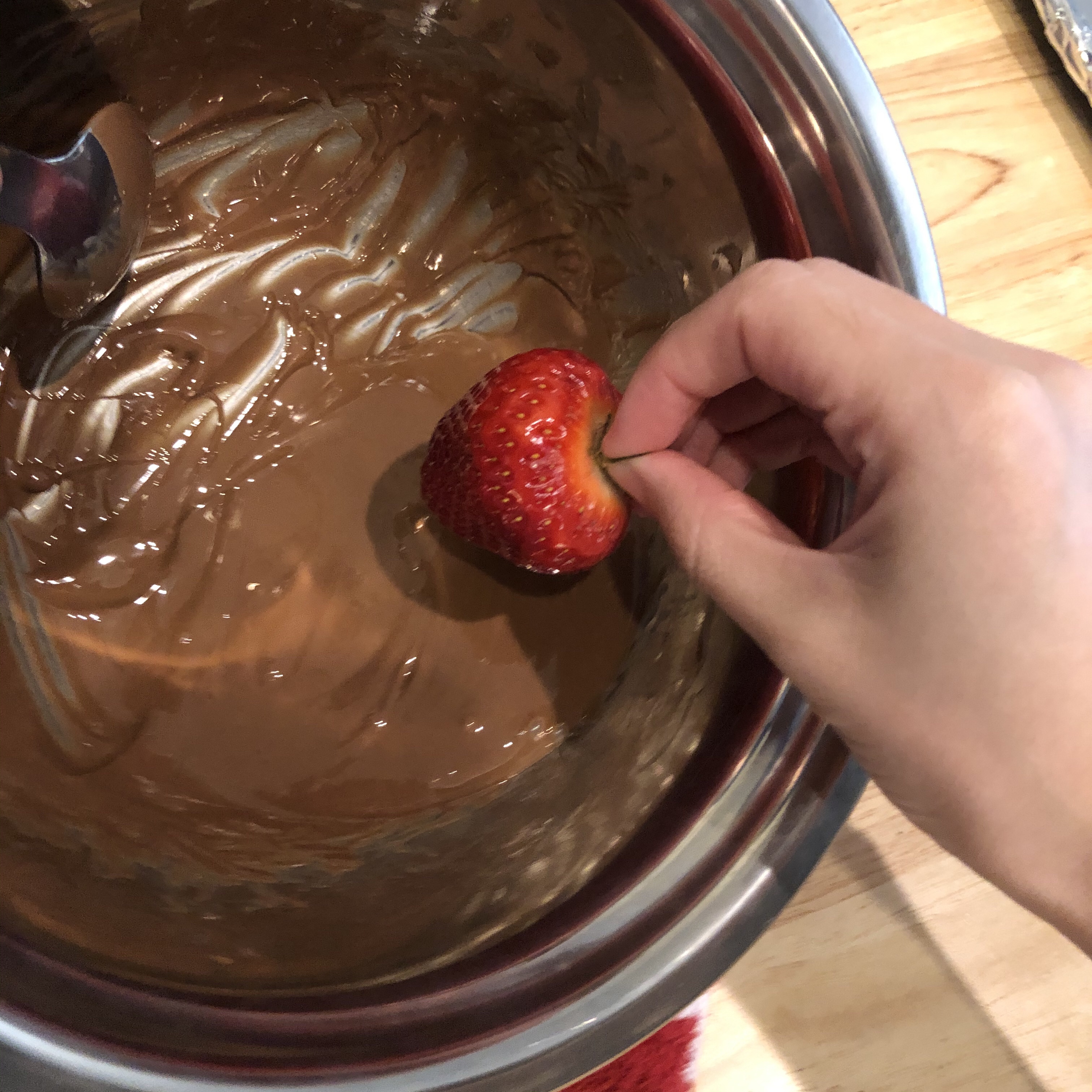 草莓伯爵-Chocolate Covered Strawberry的做法 步骤6
