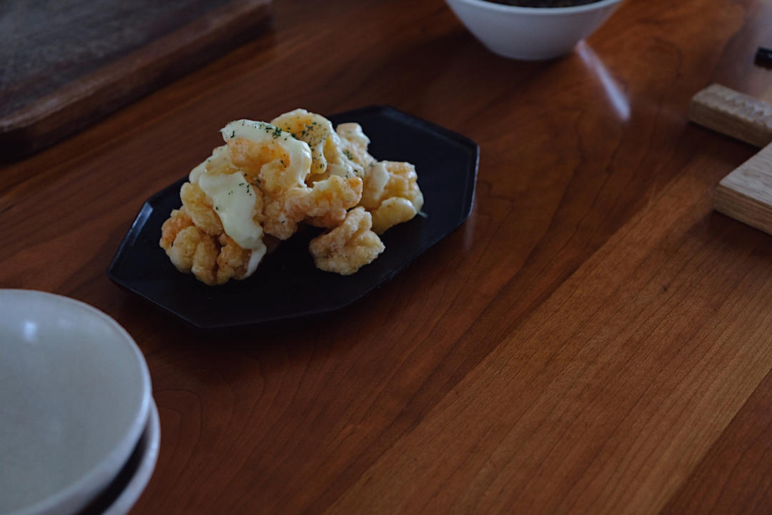 在家也能做大菜之2~“芥末虾球”