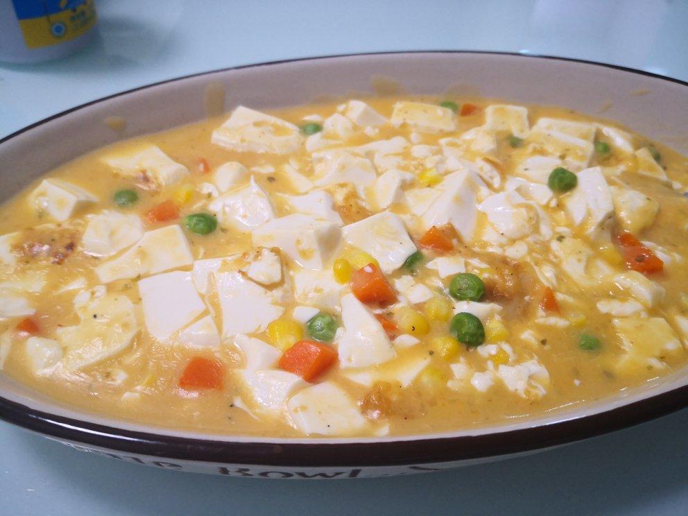 蟹黄豆腐（咸蛋黄版）