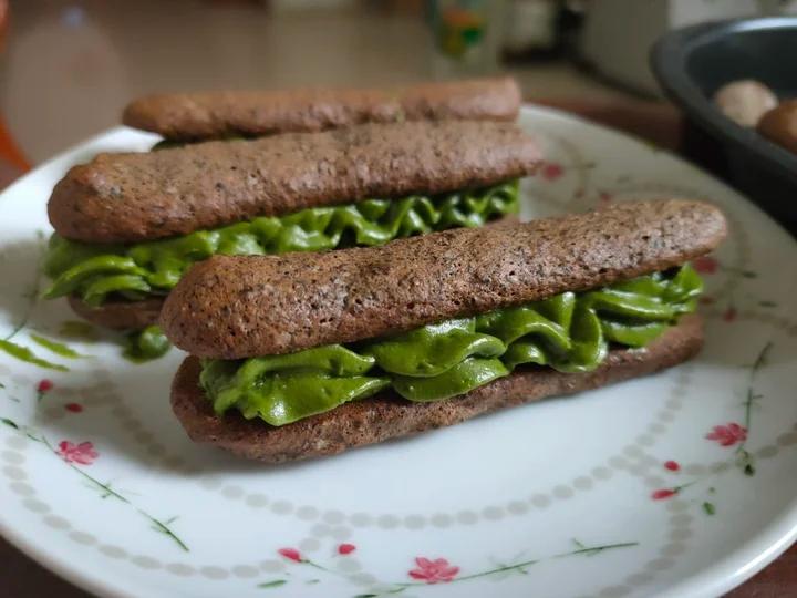 黑芝麻抹茶夹心饼干