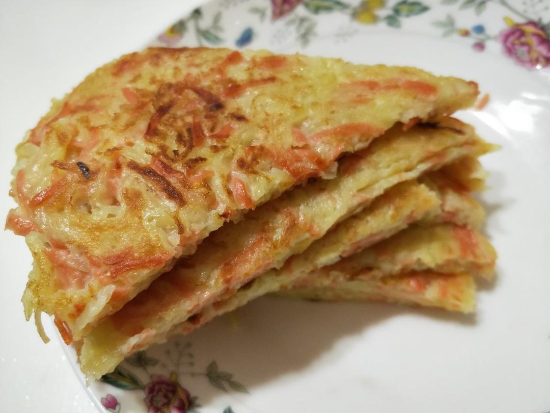 土豆丝鸡蛋饼