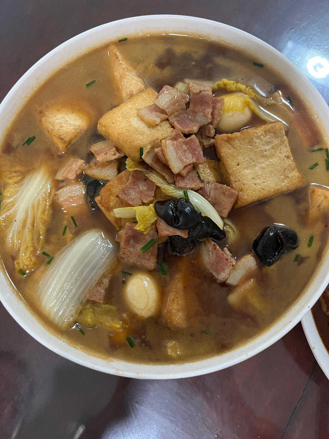 白菜豆腐煲