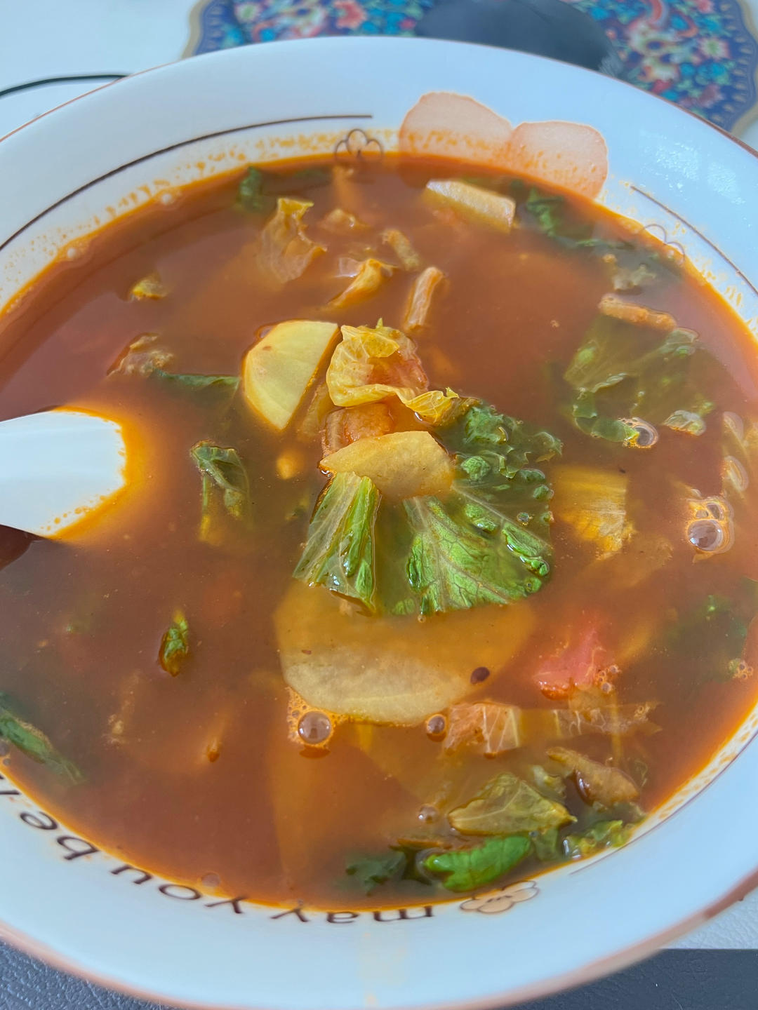 西红柿土豆汤（可口零失败）