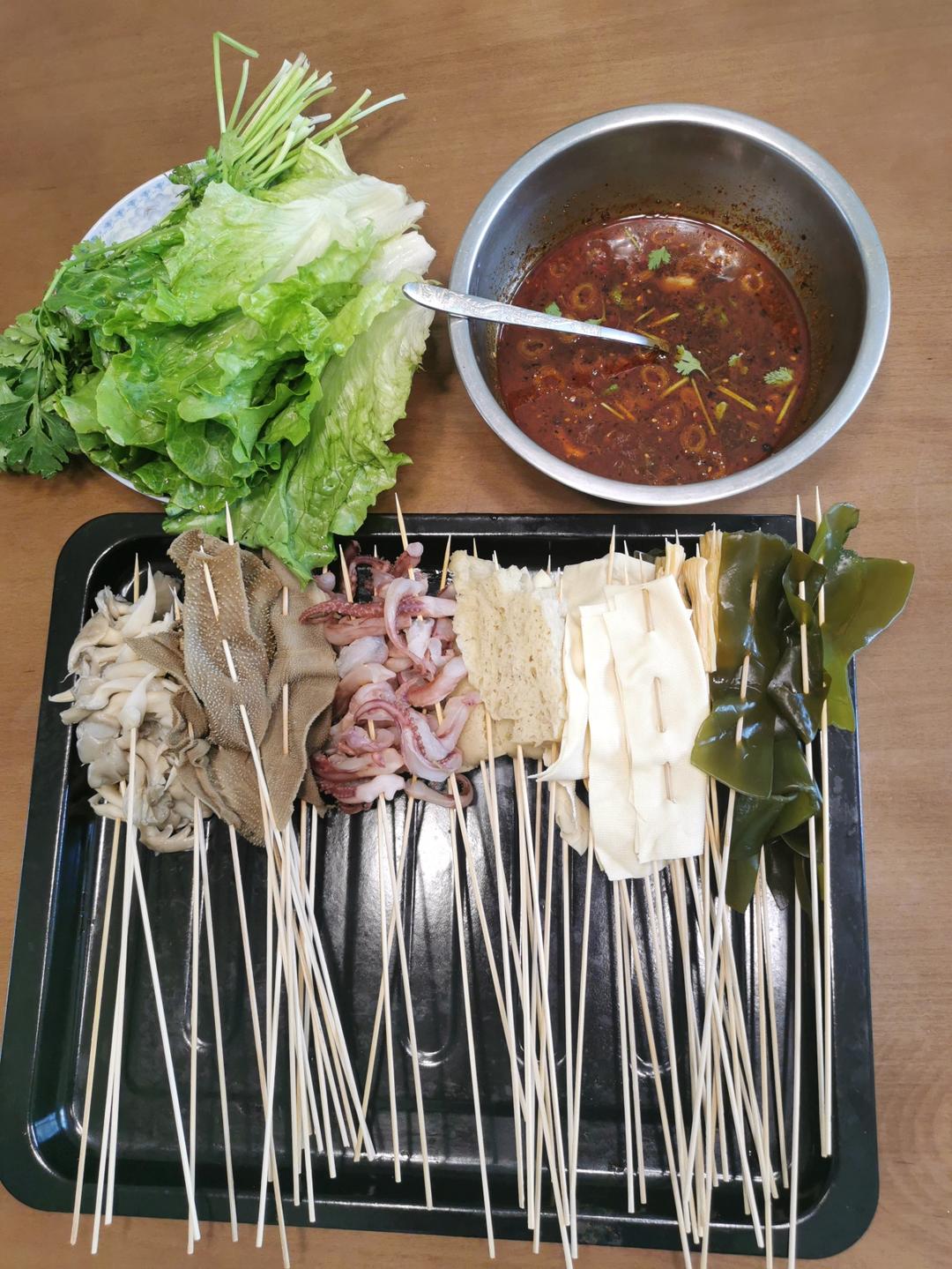 很好吃的冷锅串串