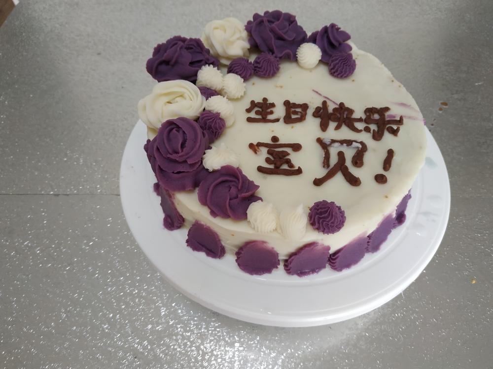 宝宝也能吃的无奶油无糖的生日蛋糕