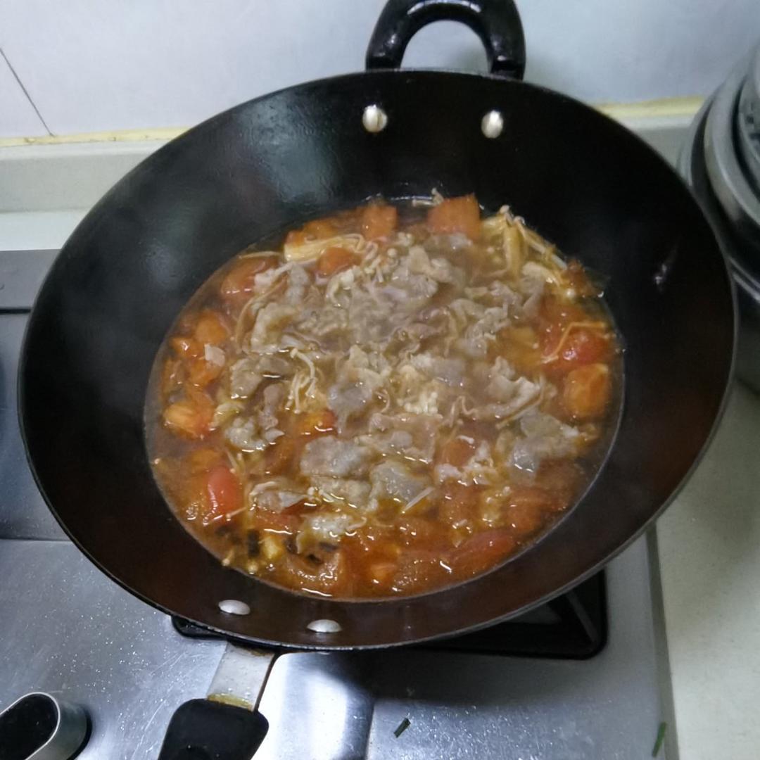 无敌下饭的番茄金针菇肥牛‼️做法简单0失败
