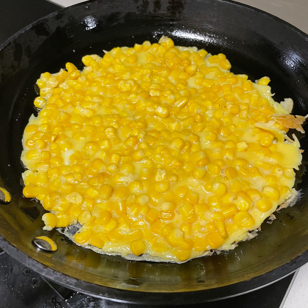 宝宝辅食:奶香玉米烙