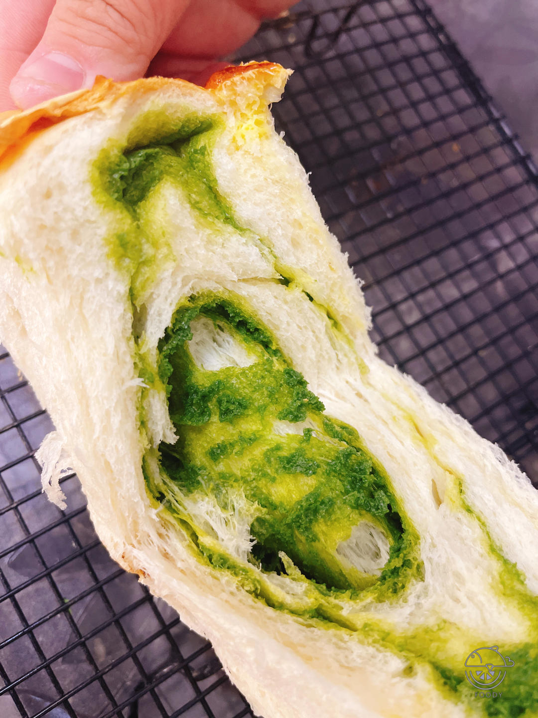 绝品抹茶奶酥吐司🍞撕开瞬间我就沦陷了