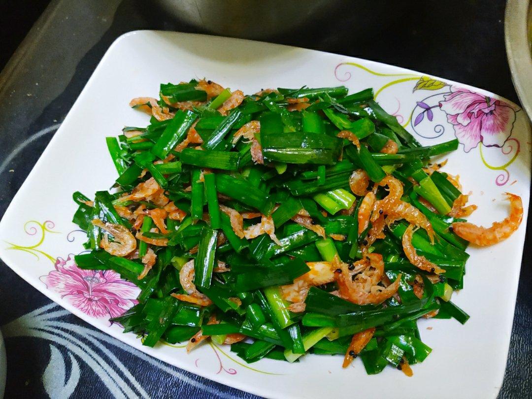 韭菜炒虾米（虾米干）