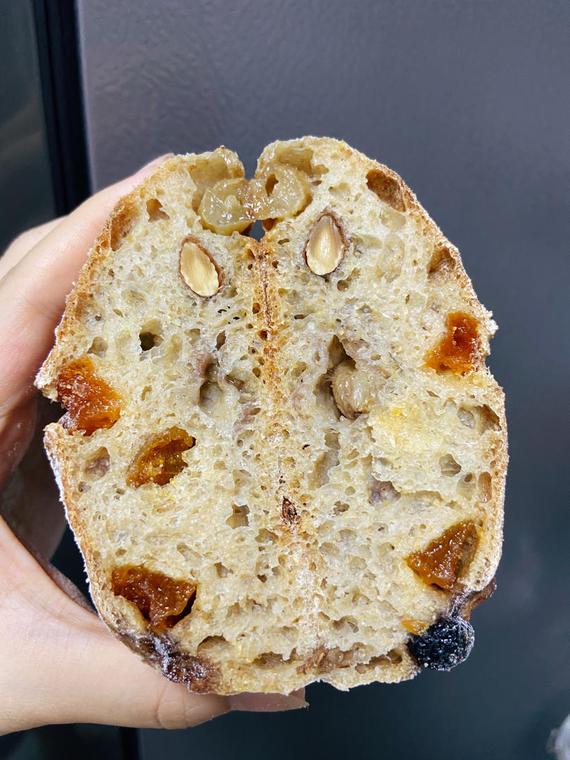 全麦酸杏葡萄法包