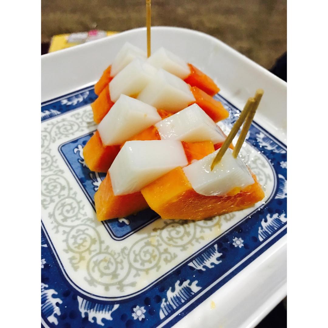 木瓜椰奶冻