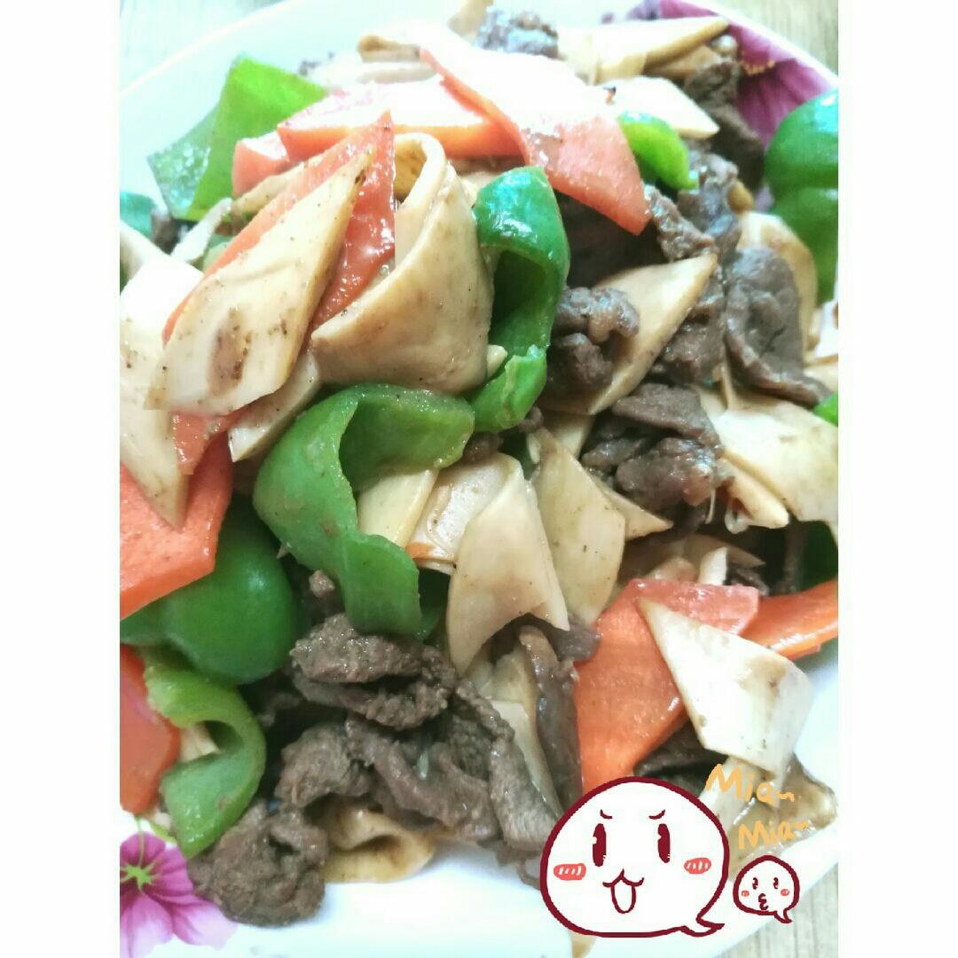 超级下饭快手菜：杏鲍菇炒牛肉