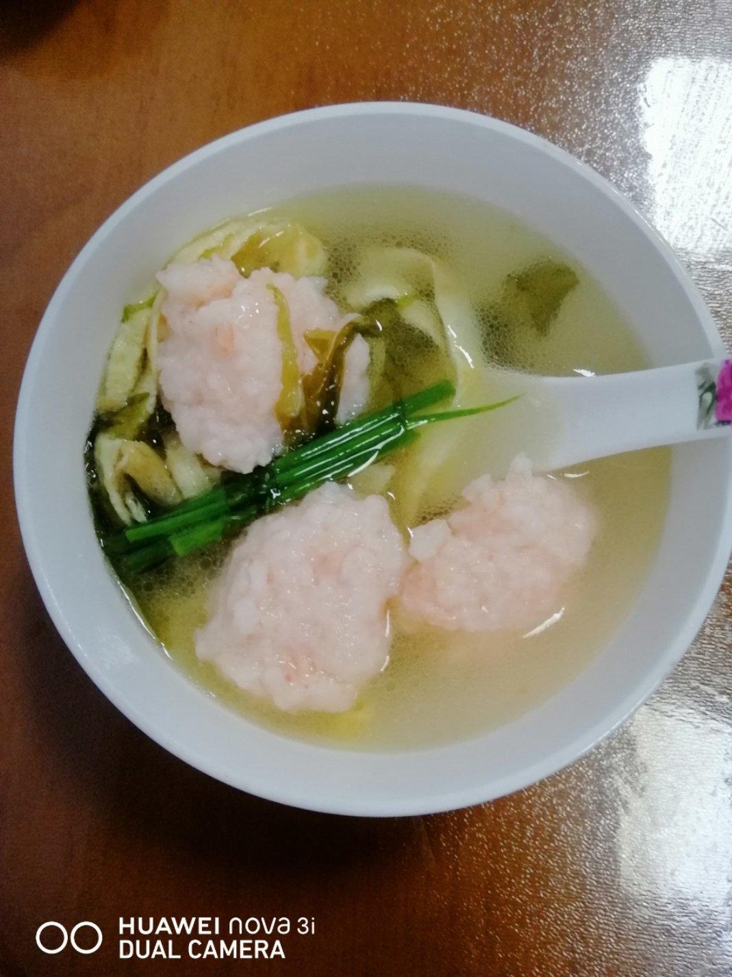 紫菜虾滑汤
