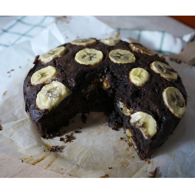 香蕉巧克力蛋糕的做法