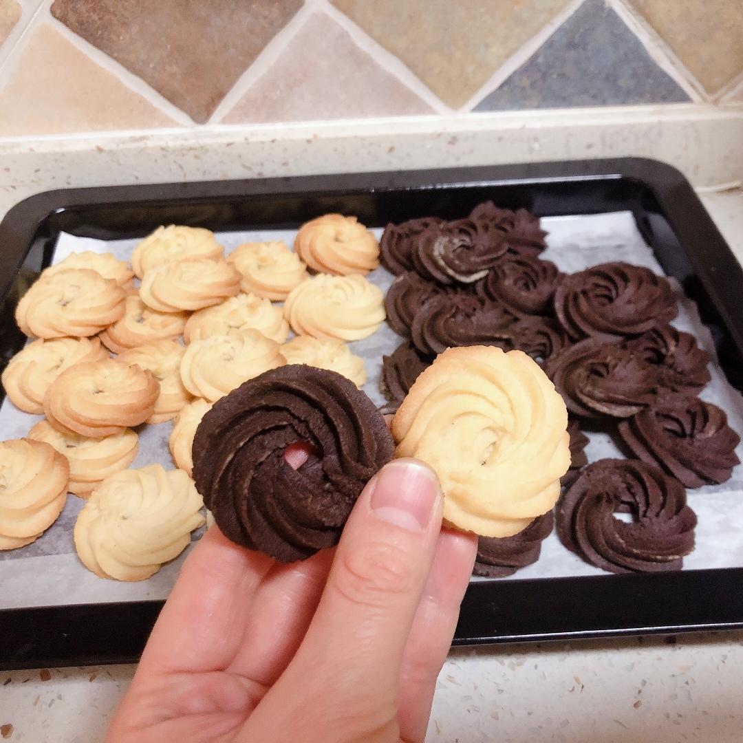 纹路清晰不翻车 一次做三种口味的曲奇