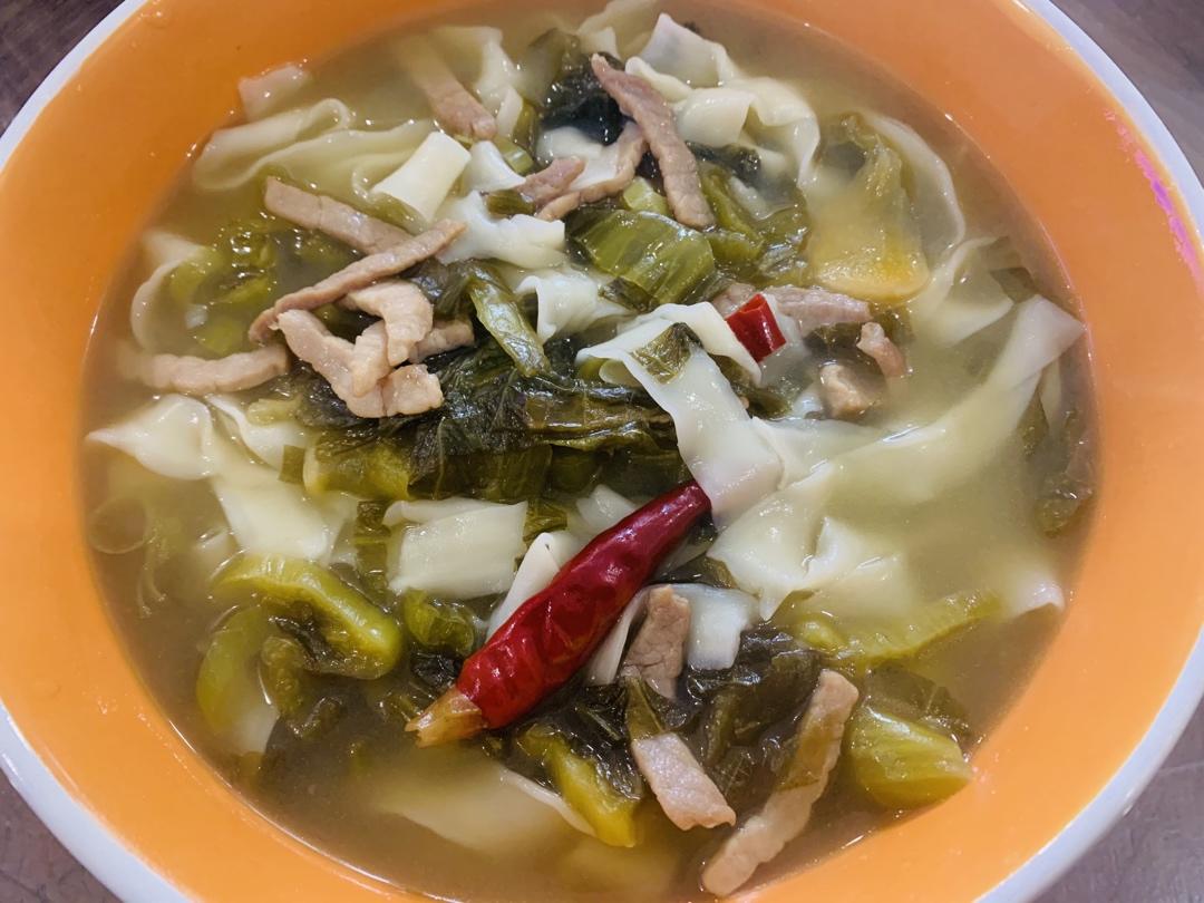 酸菜肉丝面