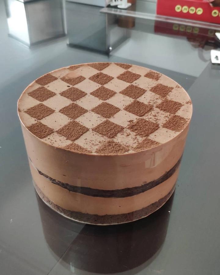双重巧克力棋格蛋糕（LV蛋糕）