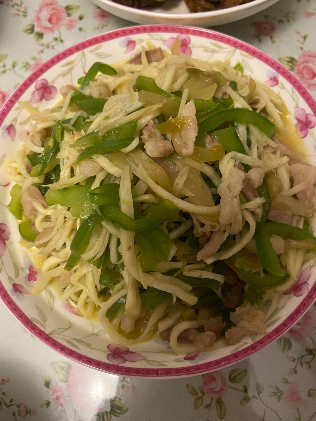 【水中人参】青椒茭白榨菜肉丝