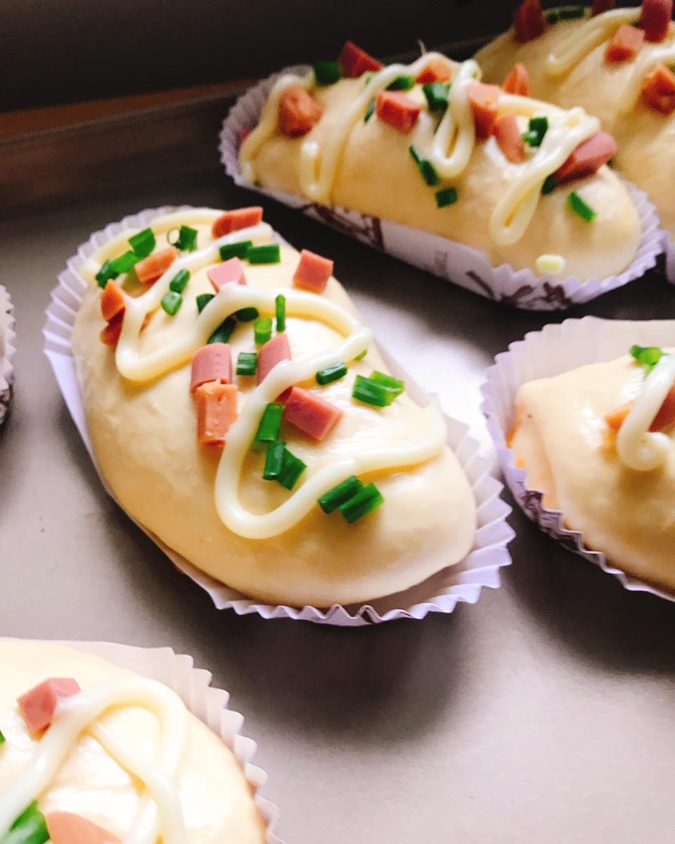 香葱火腿肉松面包