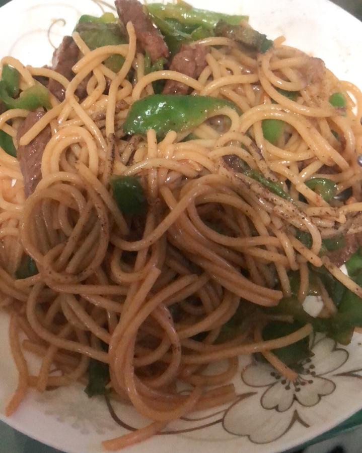 黑椒牛柳意面