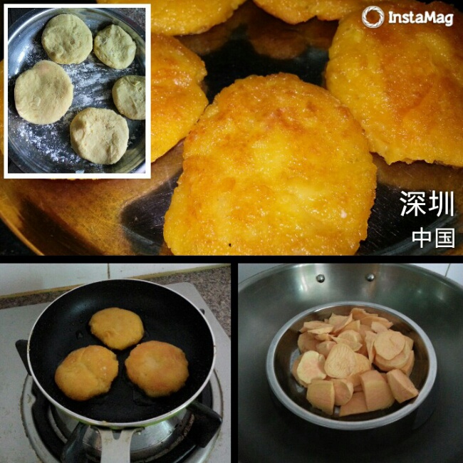 糯米红薯饼