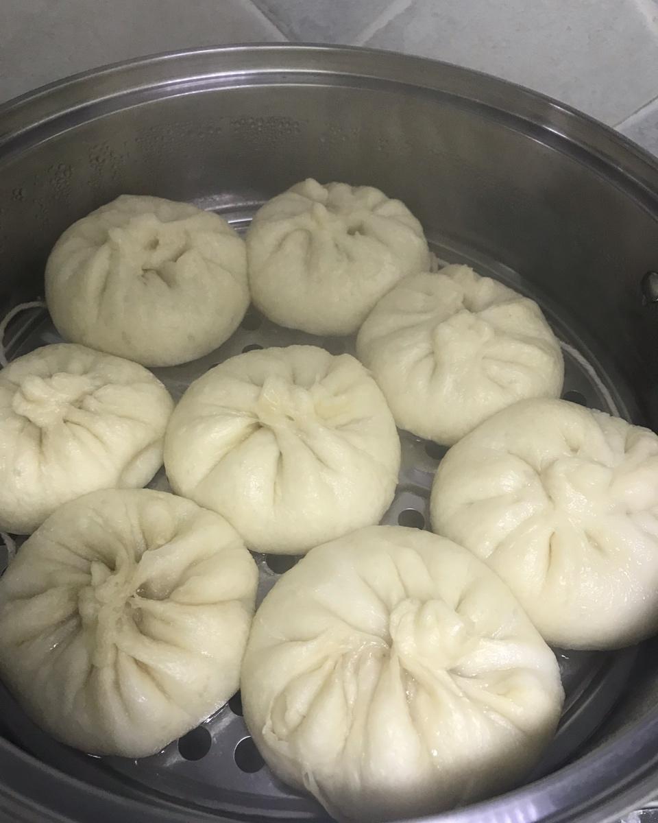 在面包机帮助下蒸馒头