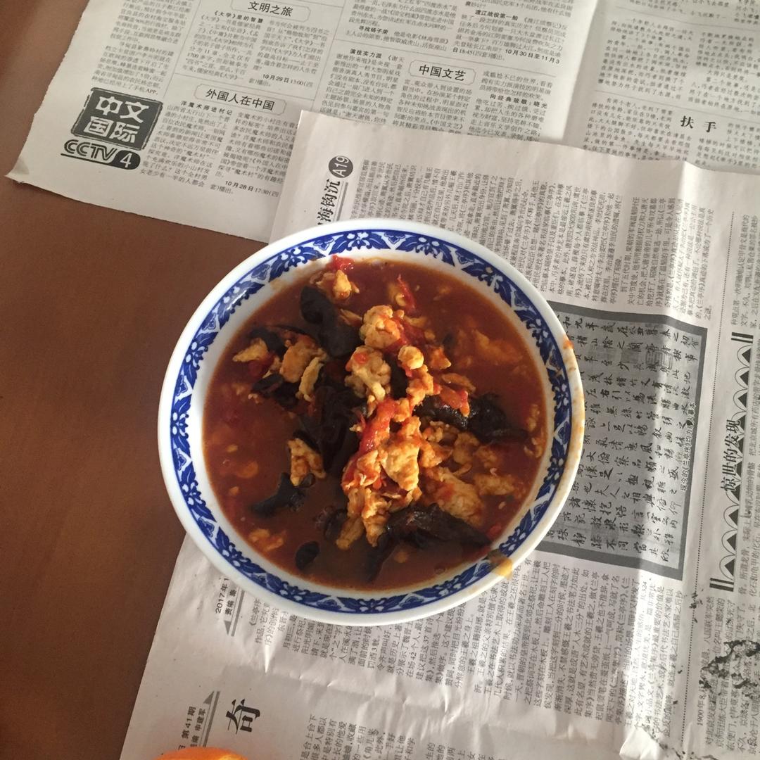 西红柿鸡蛋打卤面