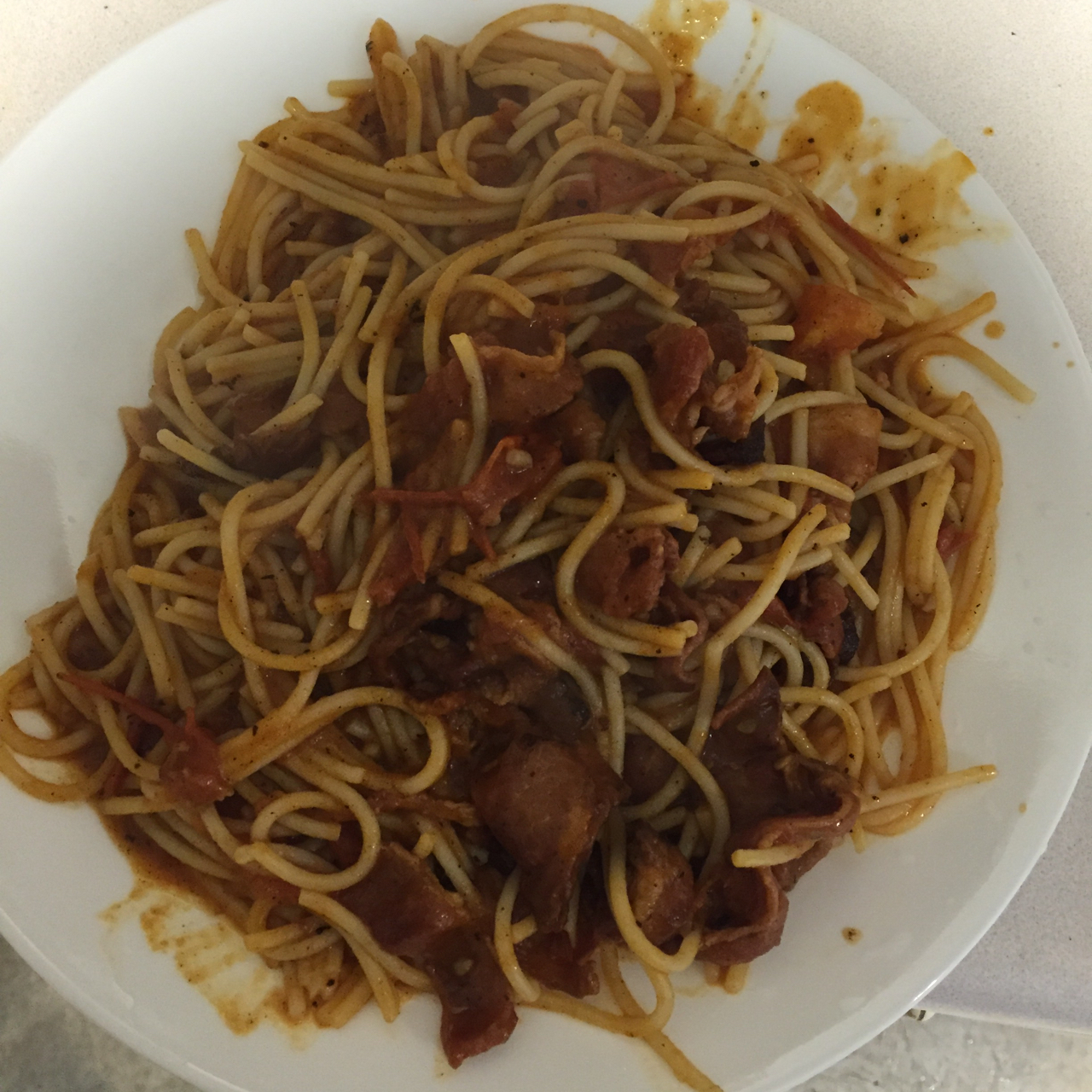 培根番茄意大利面
