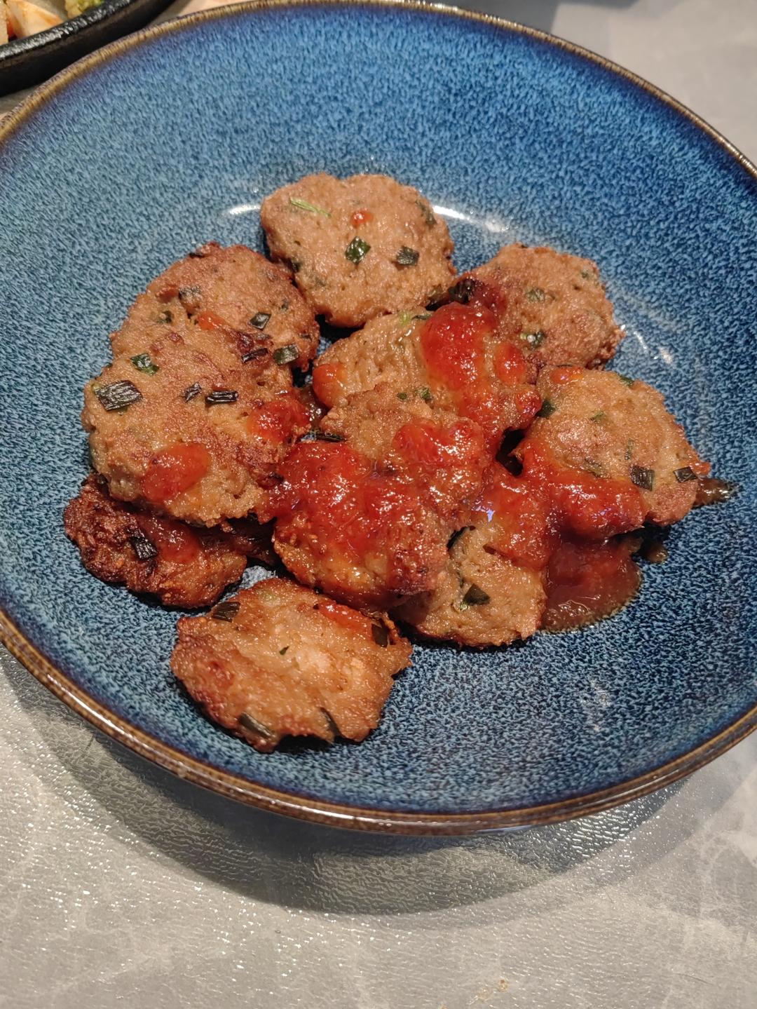 减脂期烤虾仁藕饼