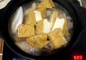 超简单暖冬汤-豆腐菜心炖猪脚的做法 步骤5