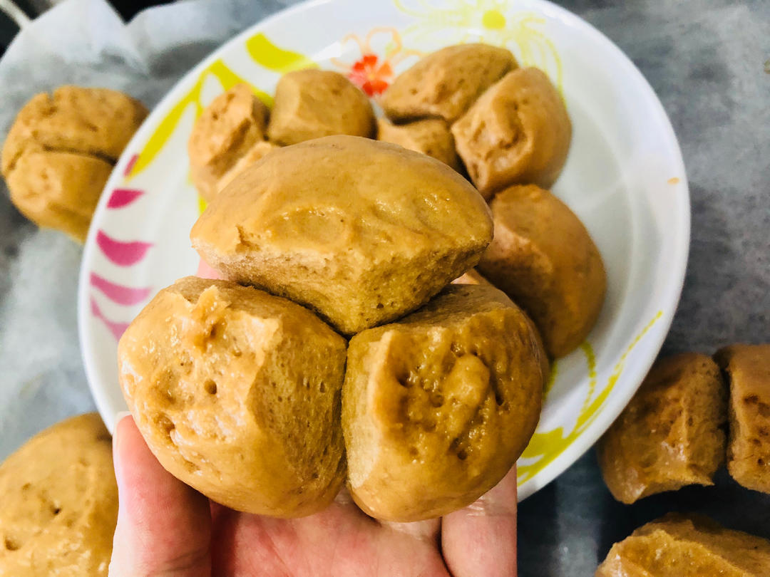 谁说没有泡打粉的红糖馒头就不会开花？