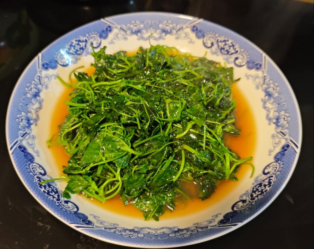 16秒搞定一盘酒香草头