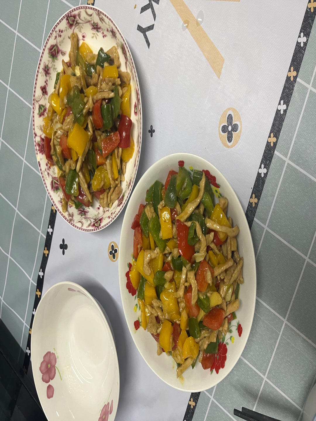 彩椒炒肉丝