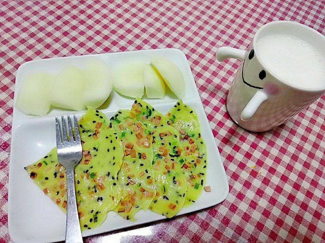 培根香葱鸡蛋饼