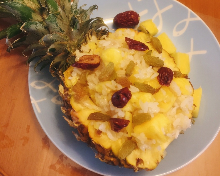 菠萝糯米饭——云南傣式/甜的做法 步骤6