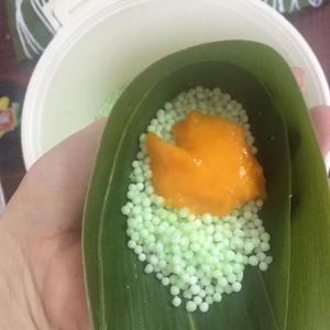 斑兰椰香芒果西米粽的做法 步骤3